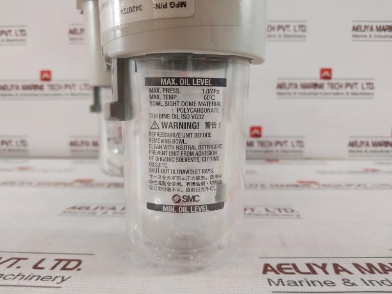 Numatics 34207242 Filter Regulator And Lubricator Ar60-10G-b 1.0Mpa 0.05-0.85Mpa
