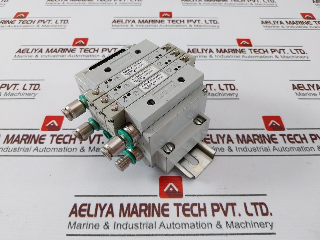 Numatics R2Fbbdz4Mk00061 Pneumatic Manifold W/ Double Solenoid Valve Max 100Psig