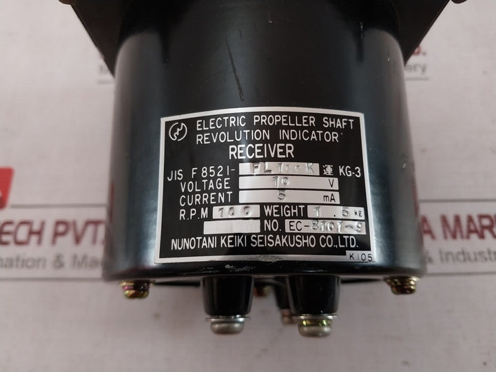 Nunotani Jis F8521-fl100K Electric Propeller Shaft Revolution Indicator Receiver