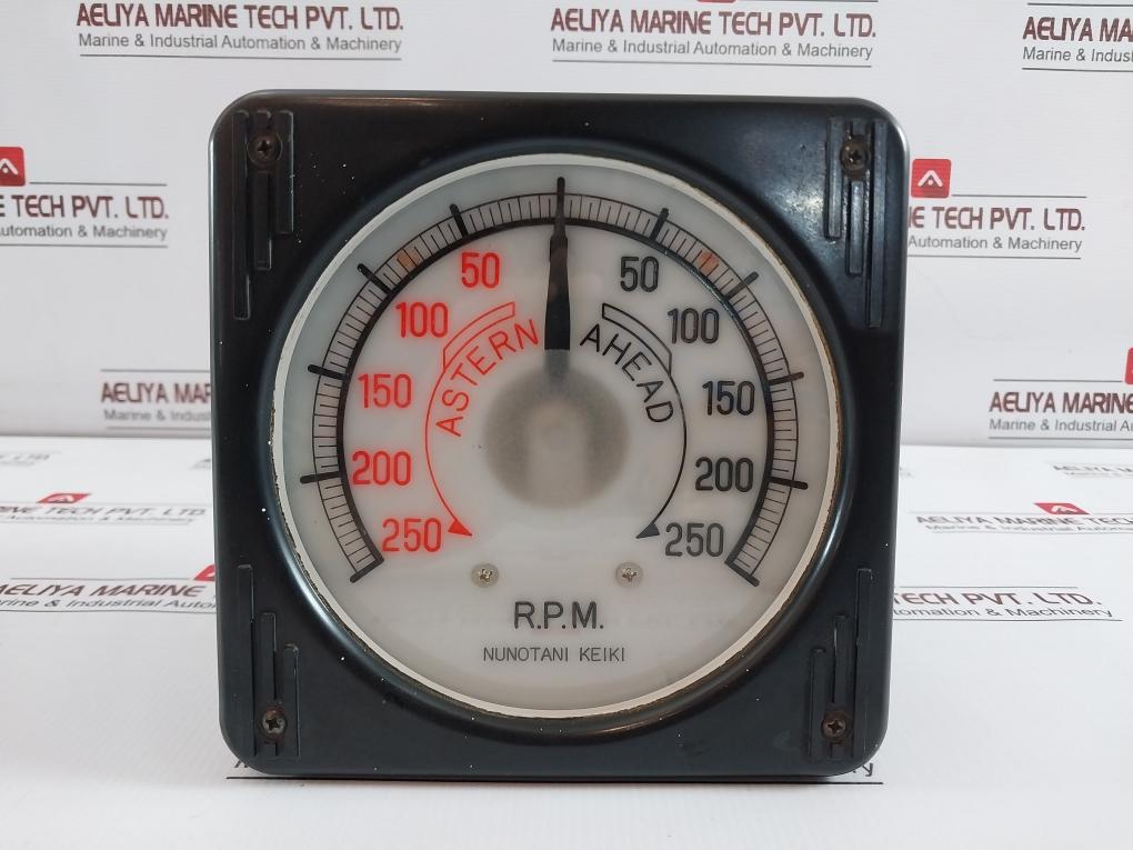 Nunotani Keiki Jis F8521-fe 130 Revolution Indicator Receiver 250-0-250 R.P.M.