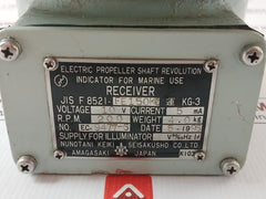 Jis F 8521-fe150K0 Electric Propeller Shaft Revolution Indicator Nunotani Keiki