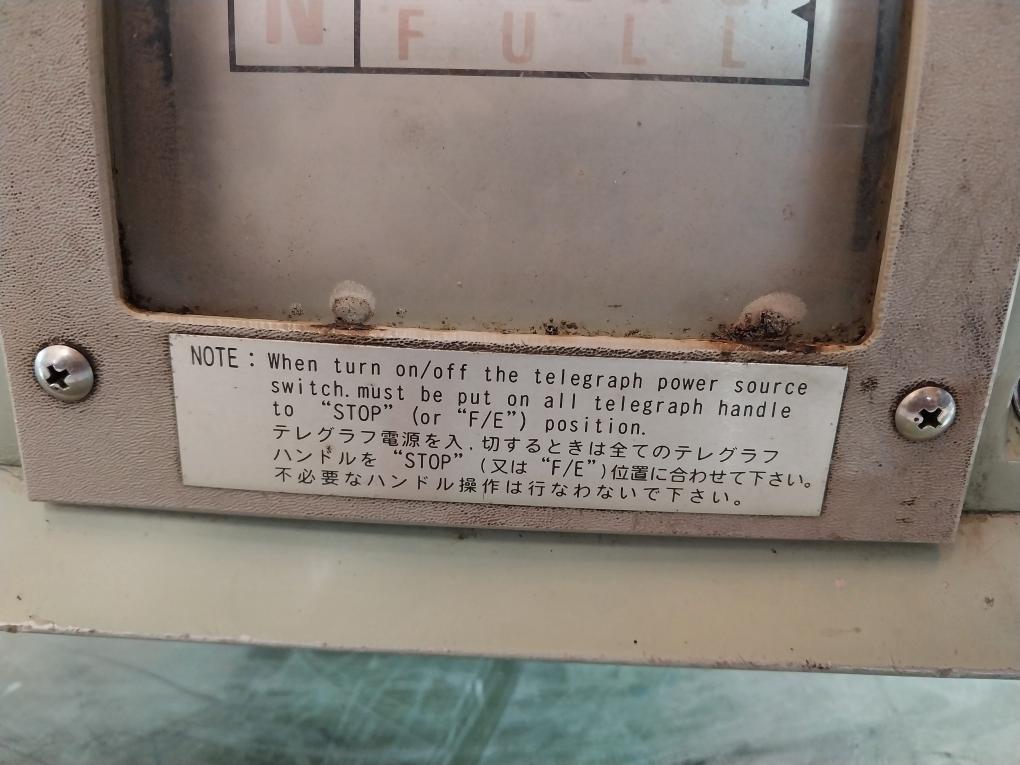 Nunotani Keiki Jis F 8523 Tase300A Electric Engine Telegraph 100V A6050-2