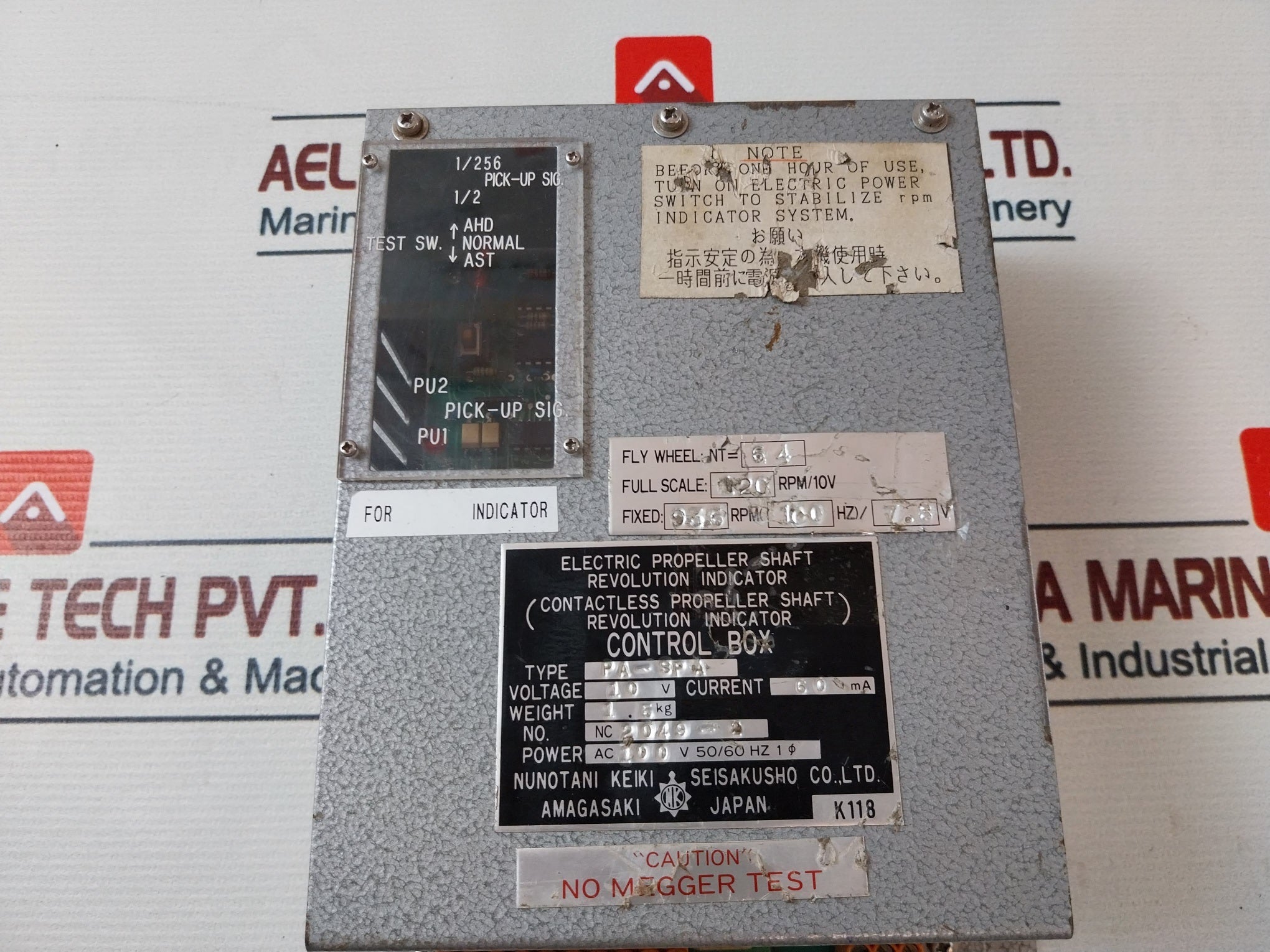 Nunotani Keiki Electric Propeller Shaft Revolution Indicator Control Box