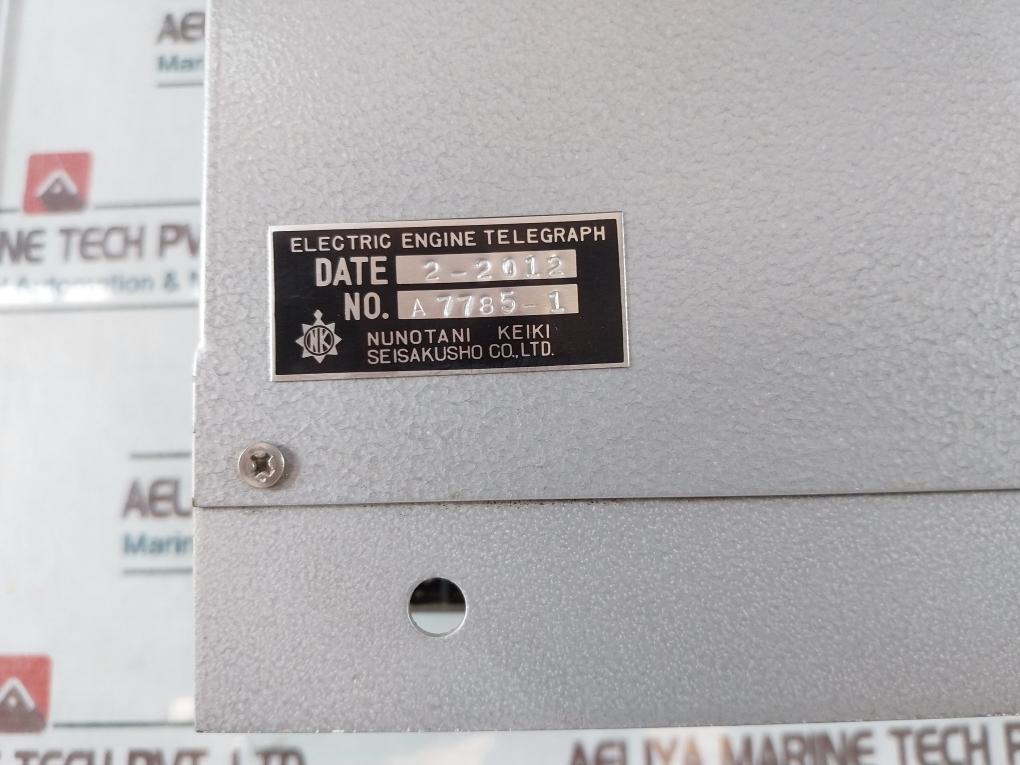 Nunotani Keiki Seisakusho A7785-1 Electric Engine Telegraph