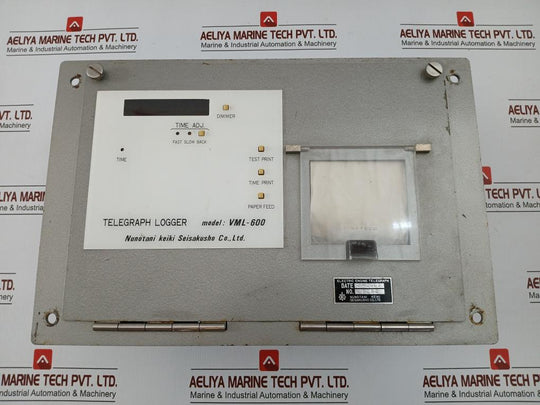Nunotani Keiki Seisakusho Co. Electric Engine Telegraph Logger Vml-600 A7252