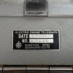 Nunotani Keiki Seisakusho Co. Electric Engine Telegraph Logger Vml-600 A7252