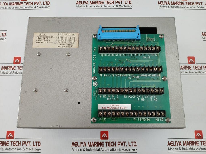 Nunotani Keiki Seisakusho Co. Electric Engine Telegraph Logger Vml-600 A7252