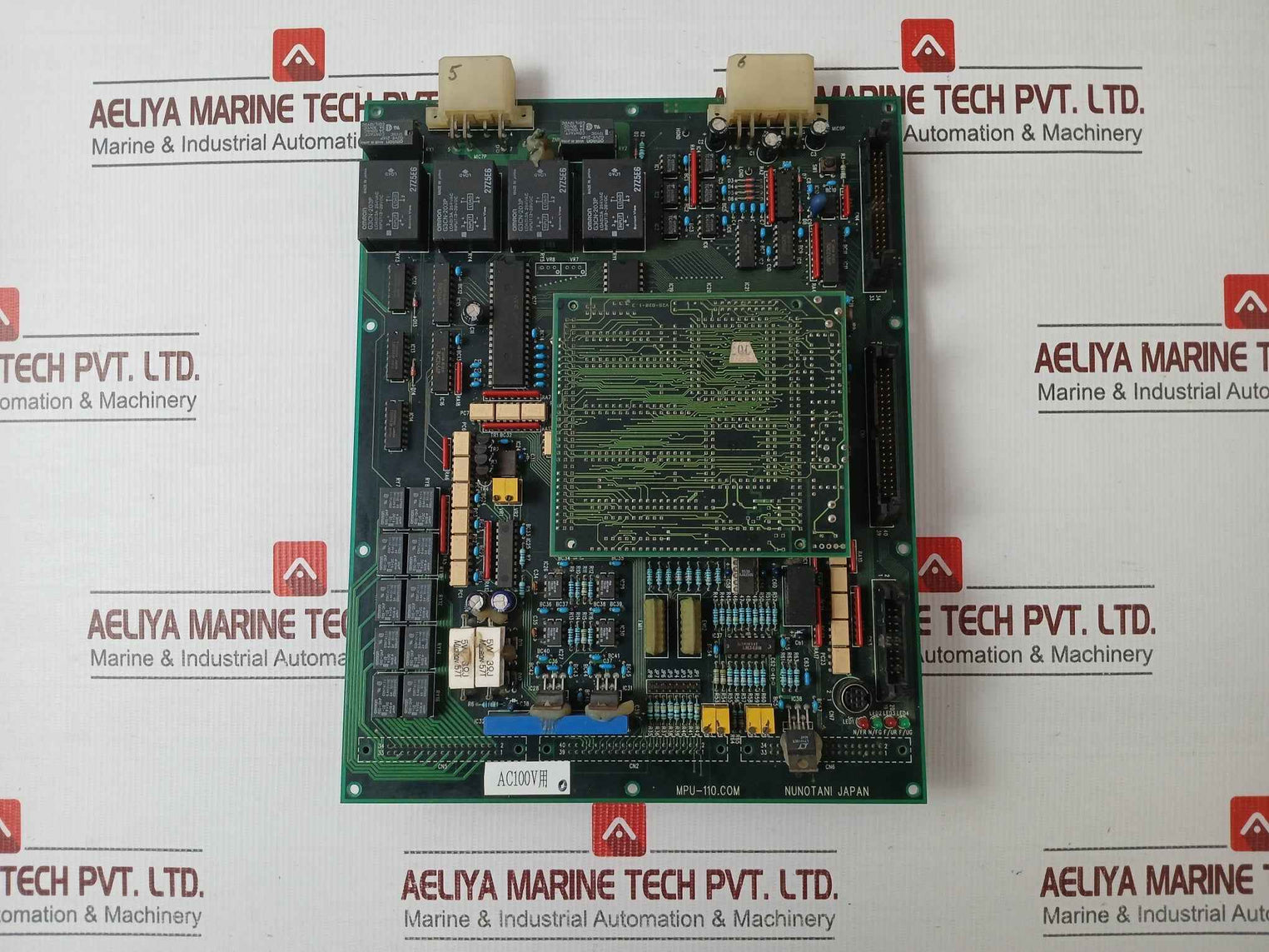 Nunotani Mpu-110.Com Printed Circuit Board Thruster Controller V25-b20-1.3