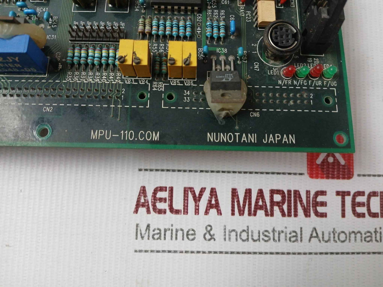 Nunotani Mpu-110.Com Printed Circuit Board Thruster Controller V25-b20-1.3