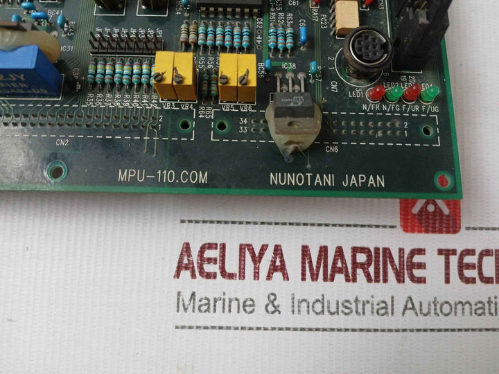 Nunotani Mpu-110.Com Printed Circuit Board Thruster Controller V25-b20-1.3