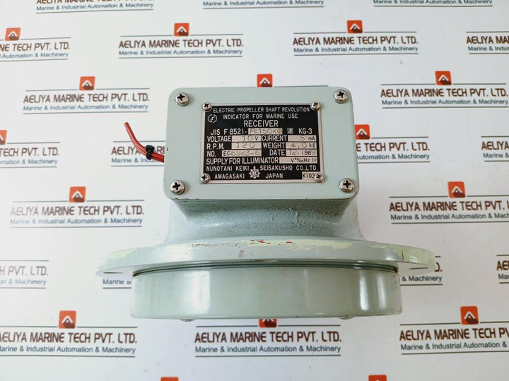 Nunotani ΚΕΙΚΙ Jis F 8521-fe150K0 Electric Propeller Shaft Revolution Indicator For Marine Use Receiver