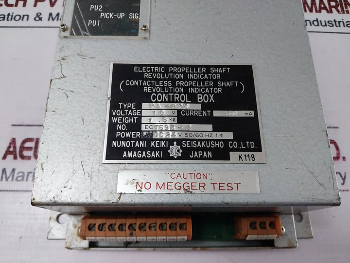 Nunotani Keiki Pa-spd Electric Propeller Shaft Revolution Indicator Control Box K118