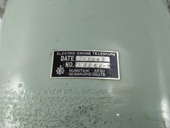 Nunotani Keiki Seisakusho A4562-2 Synchro Electric Engine Telegraph