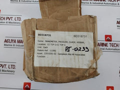 Nuova Fima En837-1 Manometer, 0-400 Bar / 0-5500 Psi, Aisi 316L Tube