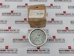 Nuova Fima En837-1 Manometer, 0-400 Bar / 0-5500 Psi, Aisi 316L Tube