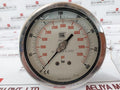 Nuova Fima En837-1 Manometer, 0-400 Bar / 0-5500 Psi, Aisi 316L Tube