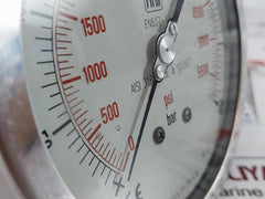 Nuova Fima En837-1 Manometer, 0-400 Bar / 0-5500 Psi, Aisi 316L Tube