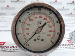 Nuova Fima En837-1 Pressure Gauge 0-5500 Psi / 0-400 Bar Aisi 316L