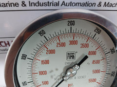 Nuova Fima En837-1 Pressure Gauge 0-5500 Psi / 0-400 Bar Aisi 316L