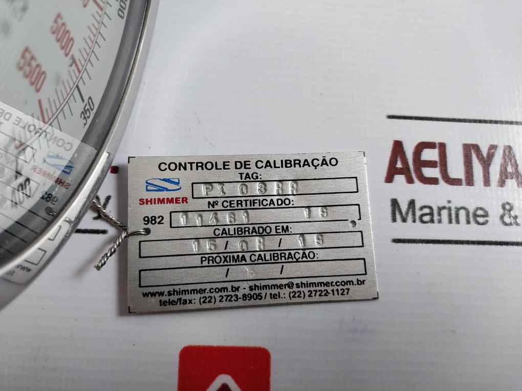 Nuova Fima En837-1 Pressure Gauge 0-5500 Psi / 0-400 Bar Aisi 316L