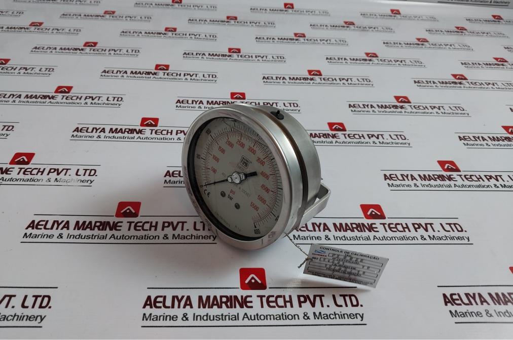 Nuova Fima En837-1 Pressure Gauge 0-5500 Psi / 0-400 Bar Aisi 316l