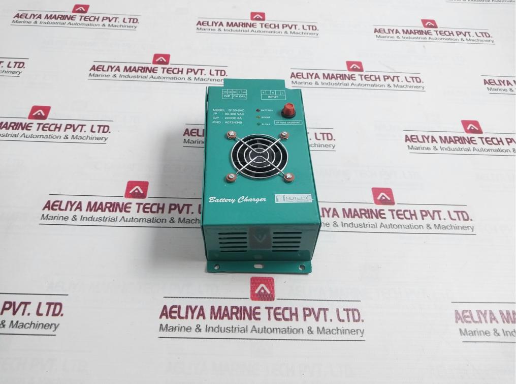 Nuteck B150-24C Battery Charger A073N345 90-300 Vac 24Vdc 6A