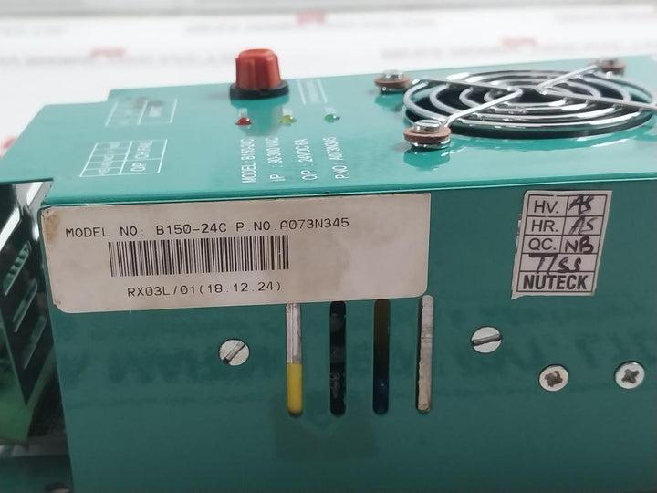 Nuteck B150-24C Battery Charger A073N345 90-300 Vac 24Vdc 6A