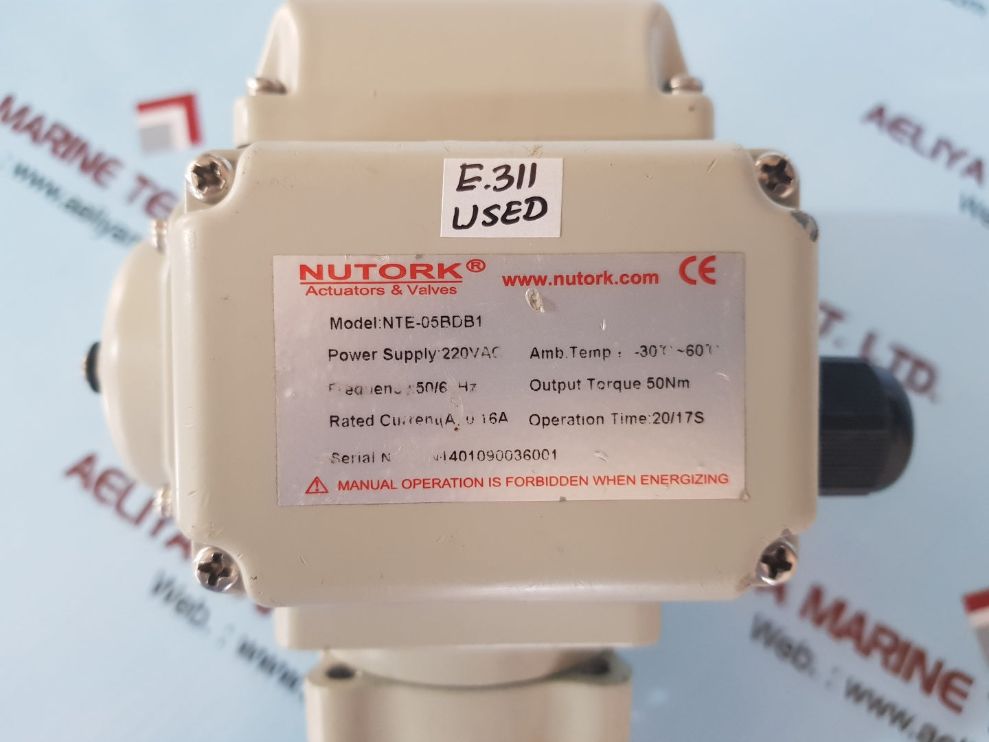 Nutork nte-05bdb1 electric actuator