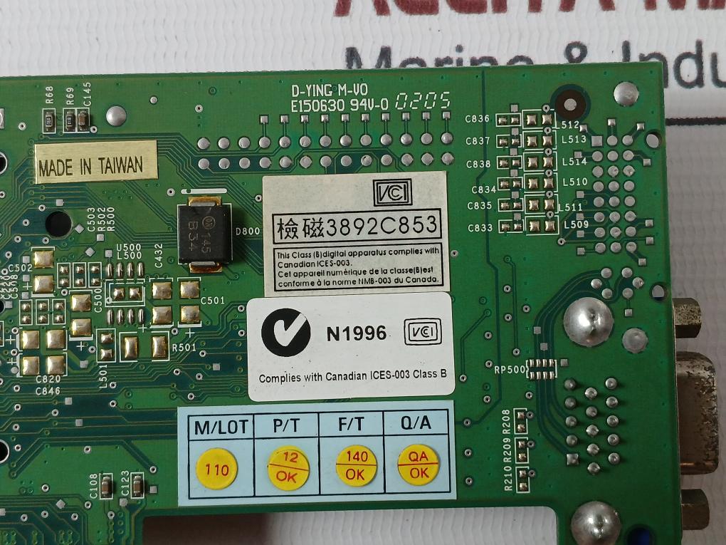 Nvidia 180-p0039-0000-c Video Card 10A 94V