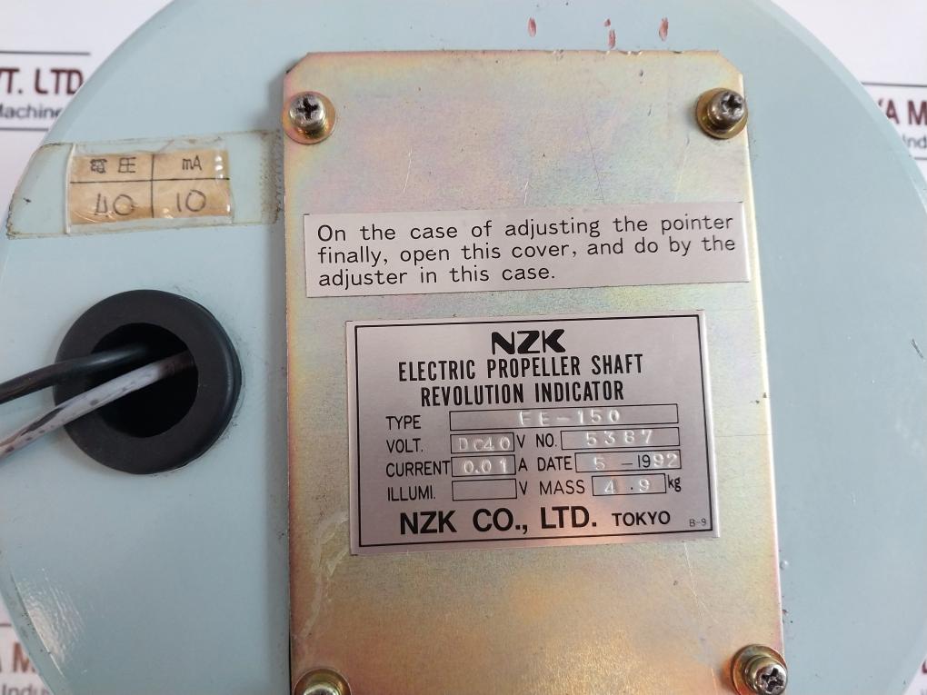 NZK FE-150 Electric Propeller Shaft Revolution Indicator DC 40V