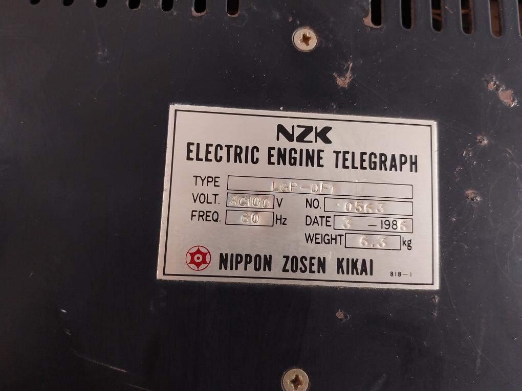 Nzk Lgp-df1 Engine Telegraph Logger Ac100 V 60 Hz