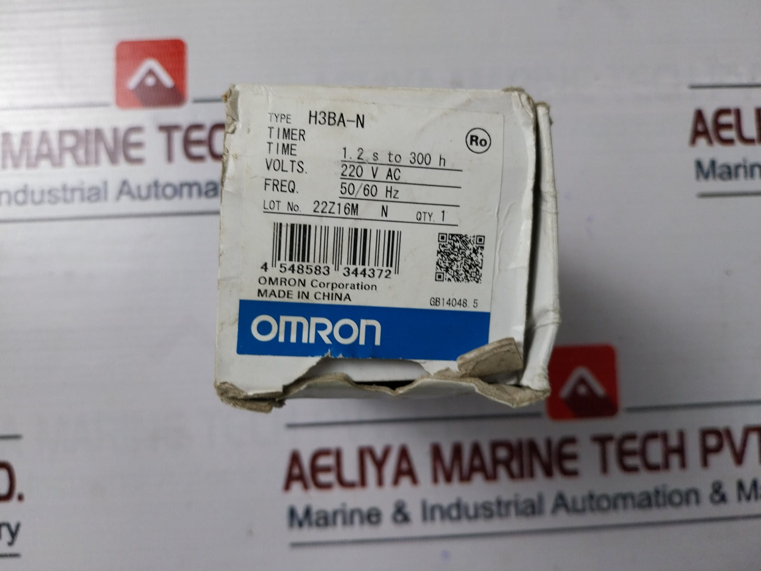 OMRON H3BA-N Solid-State Timer 0-3 Min 220VAC 50/60HZ