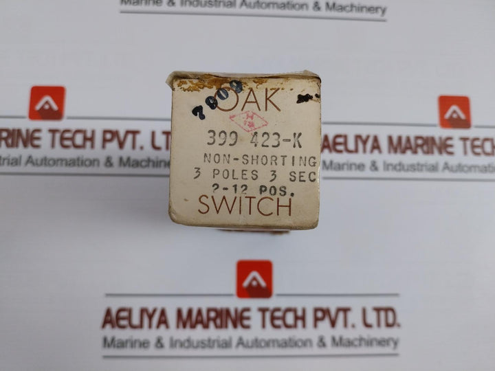 Oak 399 423-k 3 Pole Rotary Switch 2–12 Position