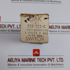 Oak 399 423-k 3 Pole Rotary Switch 2–12 Position