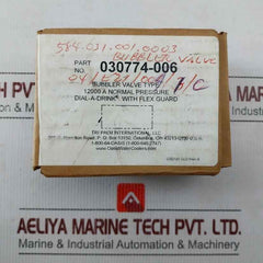 Oasis 030774-006 Bubbler Valve Rev A 026151-3