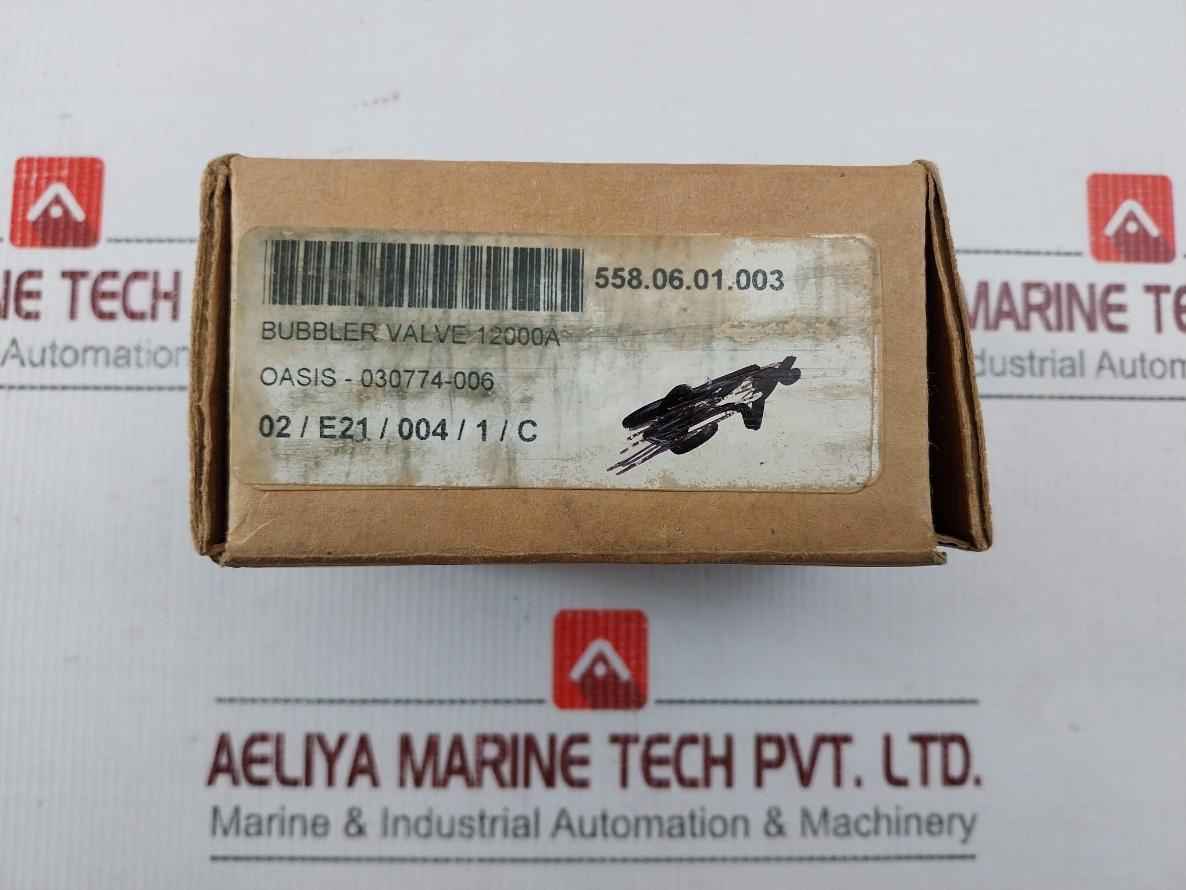 Oasis 030774-006 Bubbler Valve Rev A 026151-3