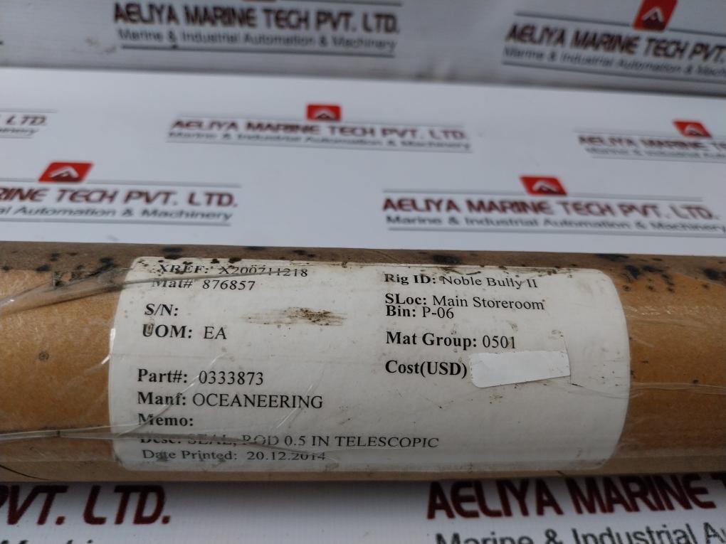 Oceaneering 0333873 Rod Seal 0.5 Inch Telescopic Joint Component Rev: Ad