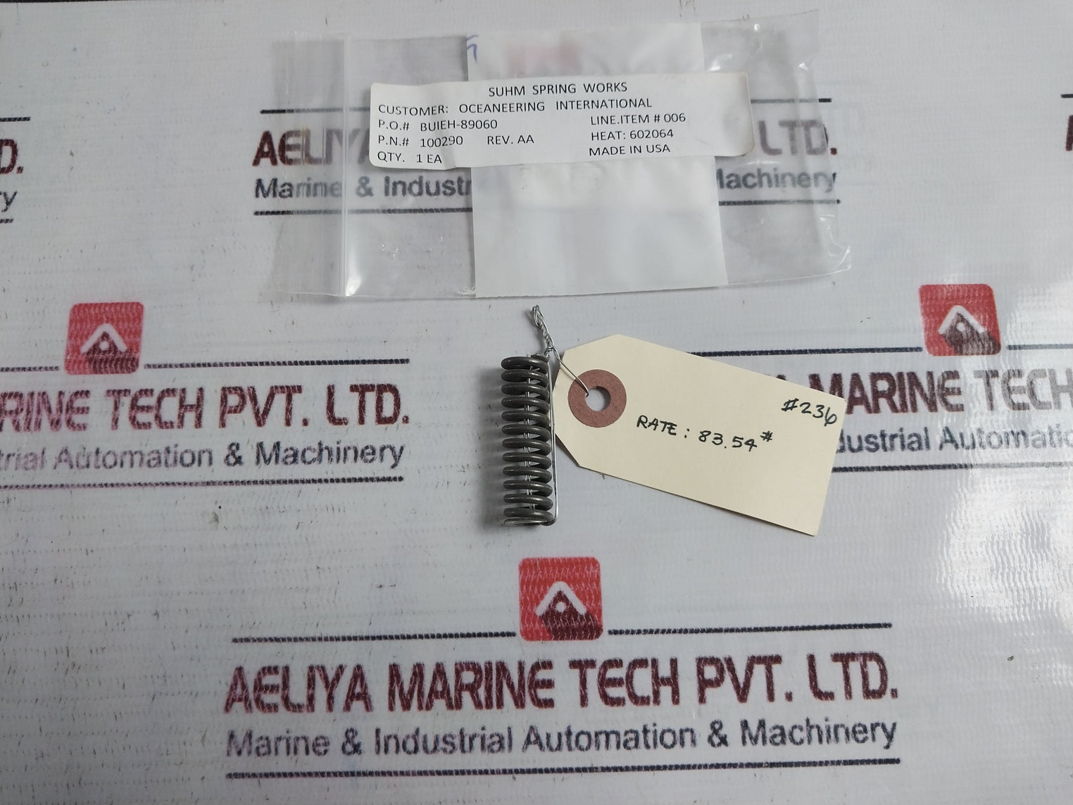 Oceaneering 100276-rk Shear Seal E/H Housing Valve Repair Kit