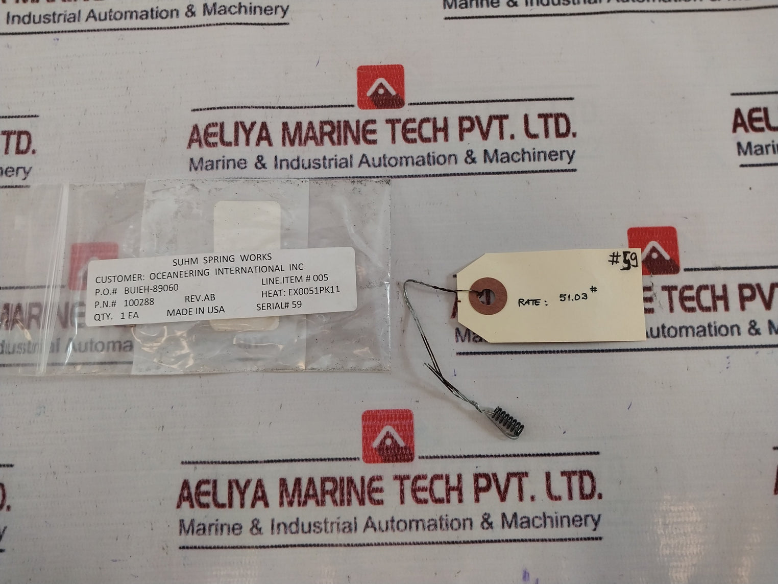 Oceaneering 100276-rk Shear Seal Valve Kit