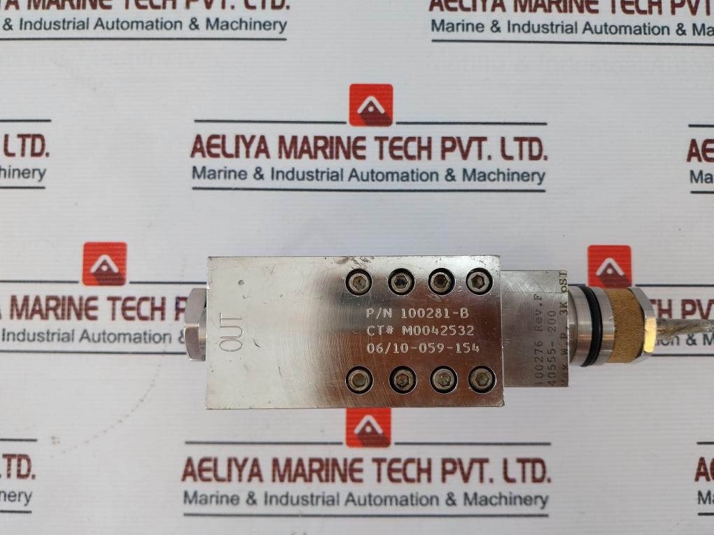 Oceaneering 100276 Shear Seal Valve 100281-b Rev.F