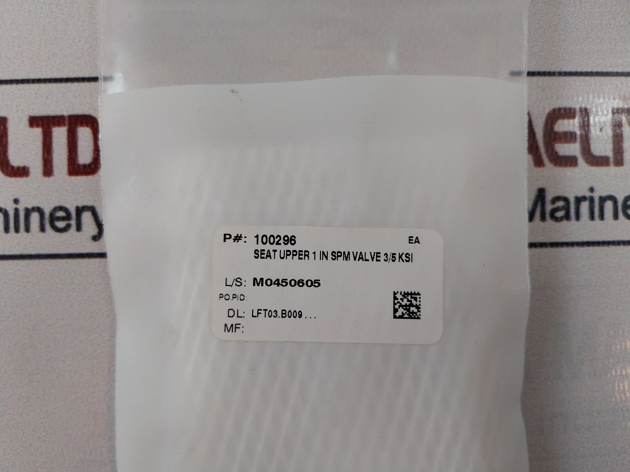 Oceaneering 100295-sk Valve Seal Kit