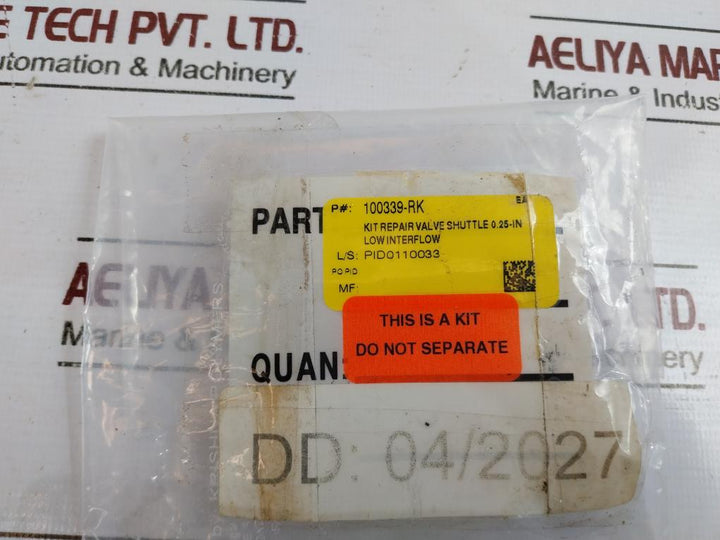 Oceaneering 100339 Shuttle Valve Rev D 100340-d