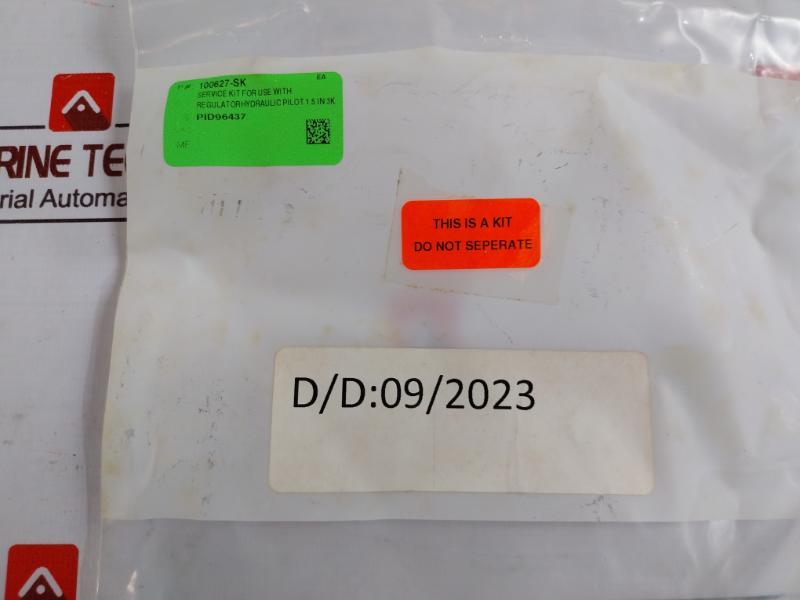 Oceaneering 100627-sk Hf Regulator 3Ksi Seal Kit Rev.A