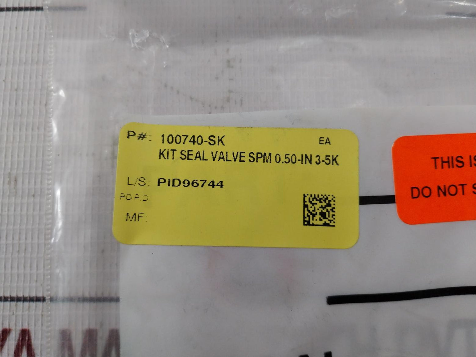 Oceaneering 100740-sk Seal Kit For Spm Valve 100743 Rev B 0.50-in 3K–5K