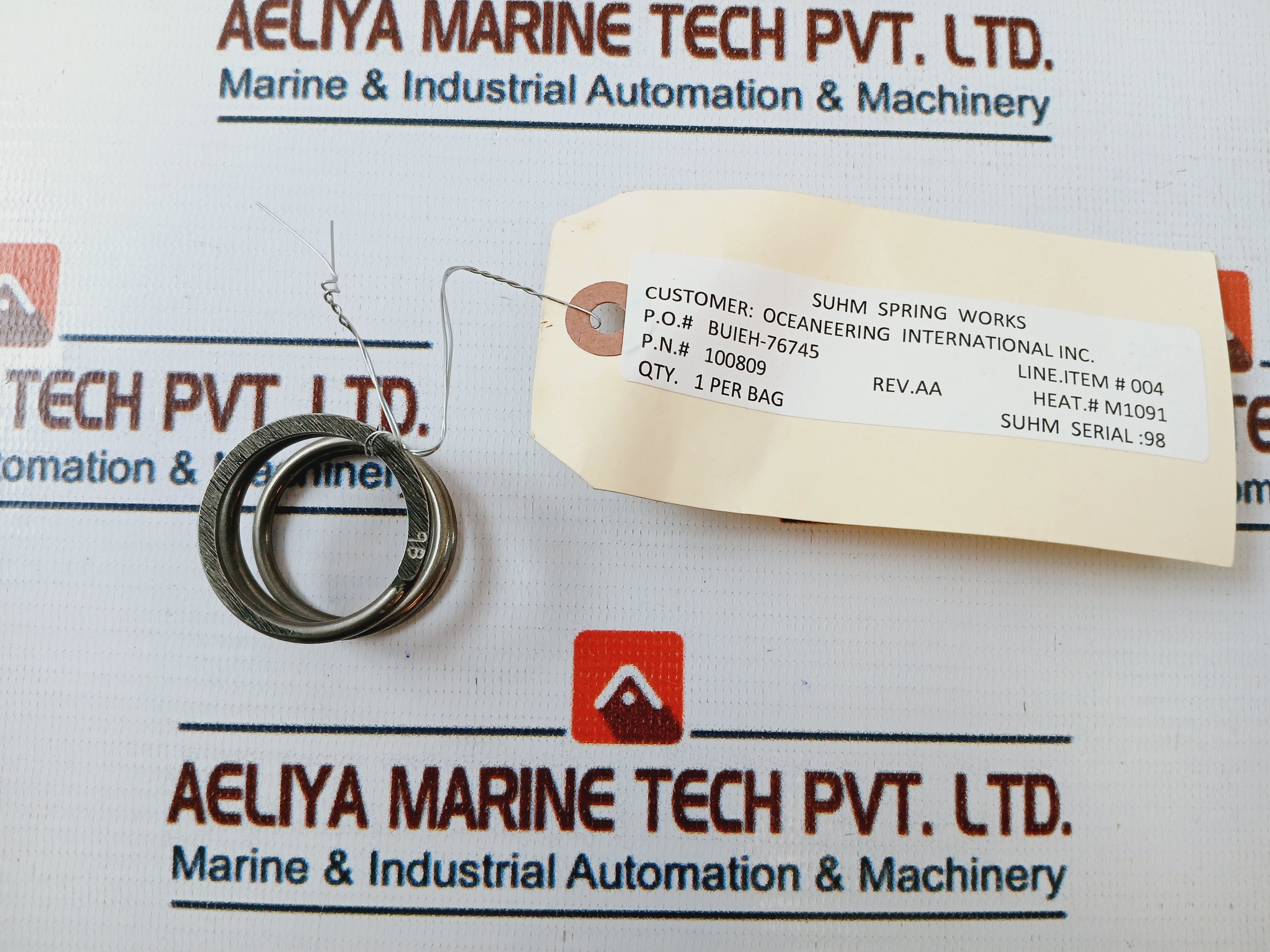 Oceaneering 100868-RK Valve Repair Kit Filter 1.5 In 5K