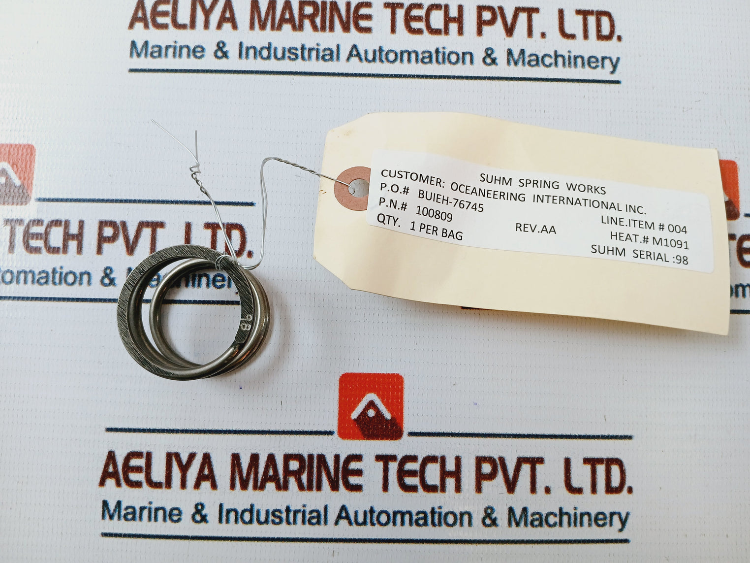 Oceaneering 100868-RK Valve Repair Kit Filter 1.5 In 5K