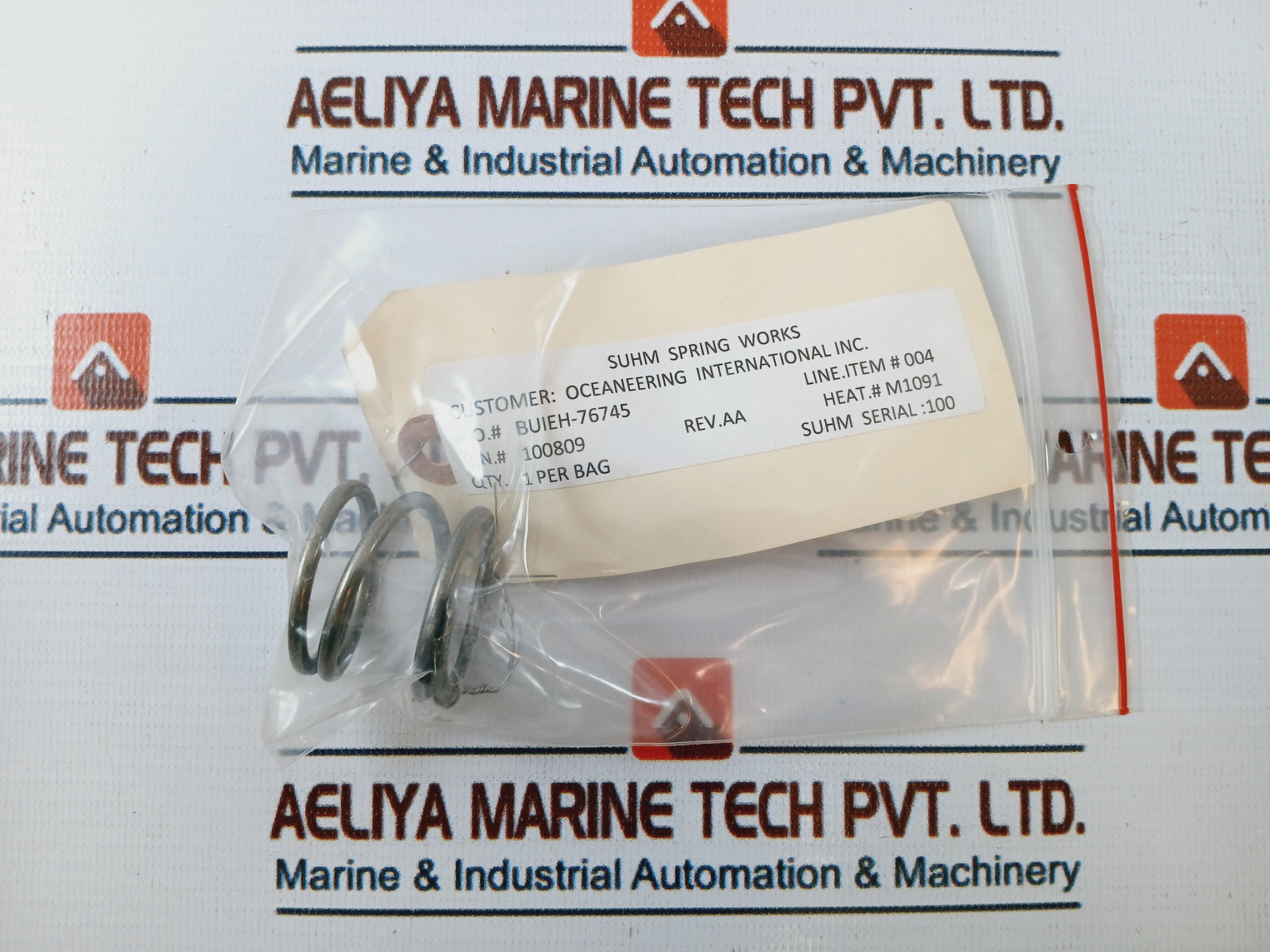 Oceaneering 100868-RK Valve Repair Kit Filter 1.5 In 5K