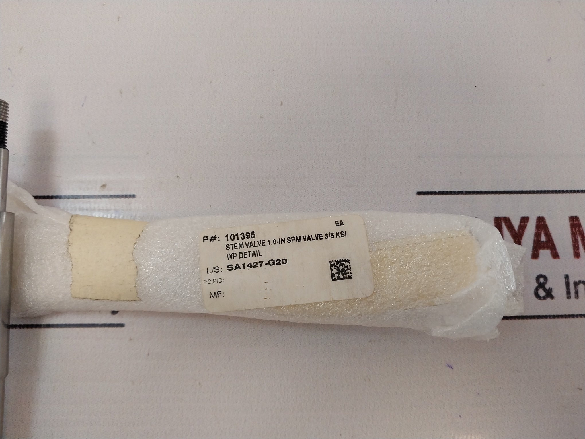 Oceaneering 101395 Stem Valve
