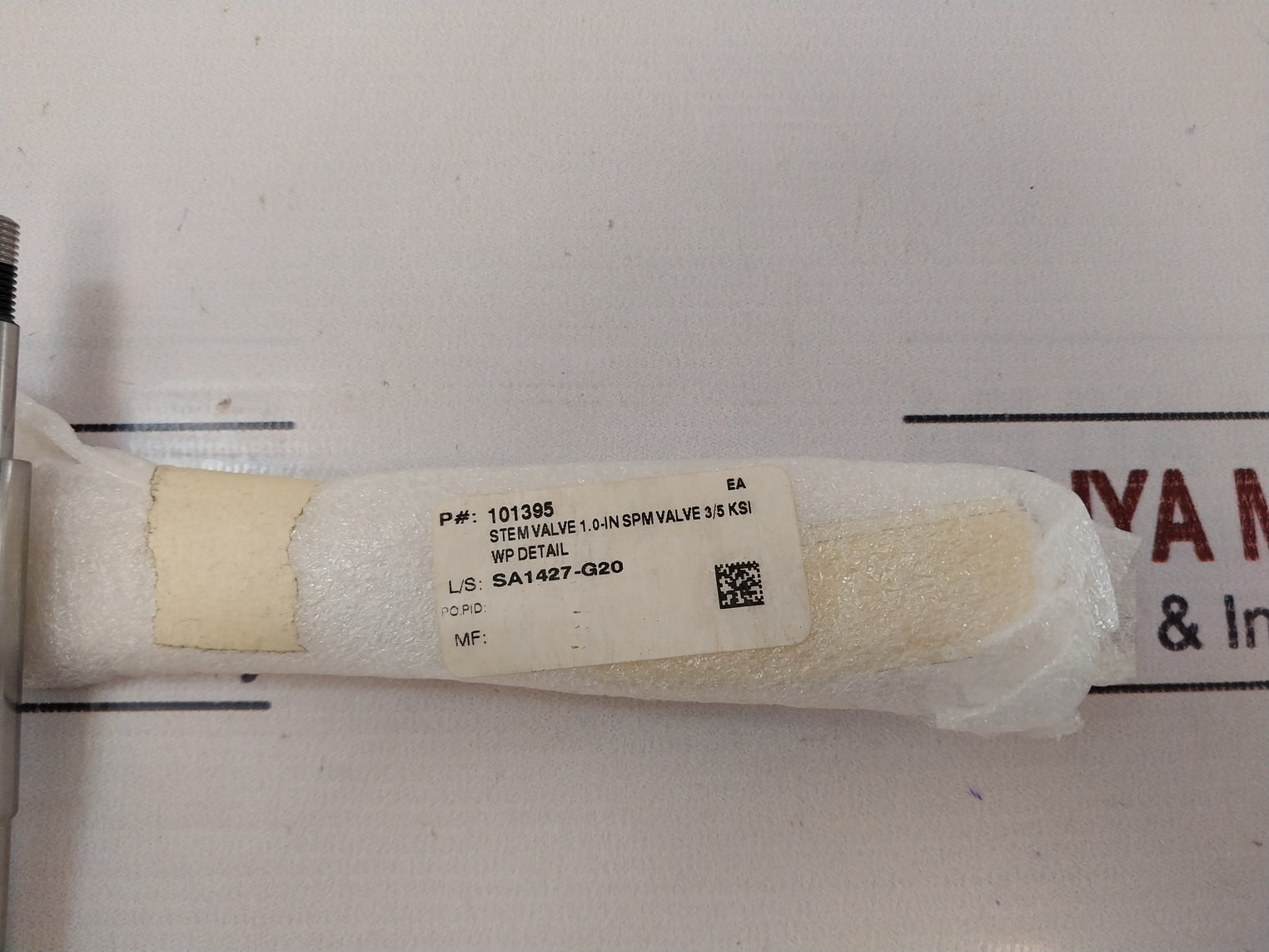 Oceaneering 101395 Stem Valve