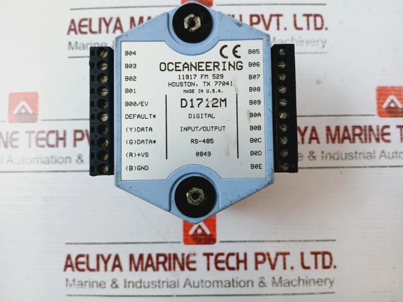 Oceaneering D1712m Digital Input/output Module Rs-485